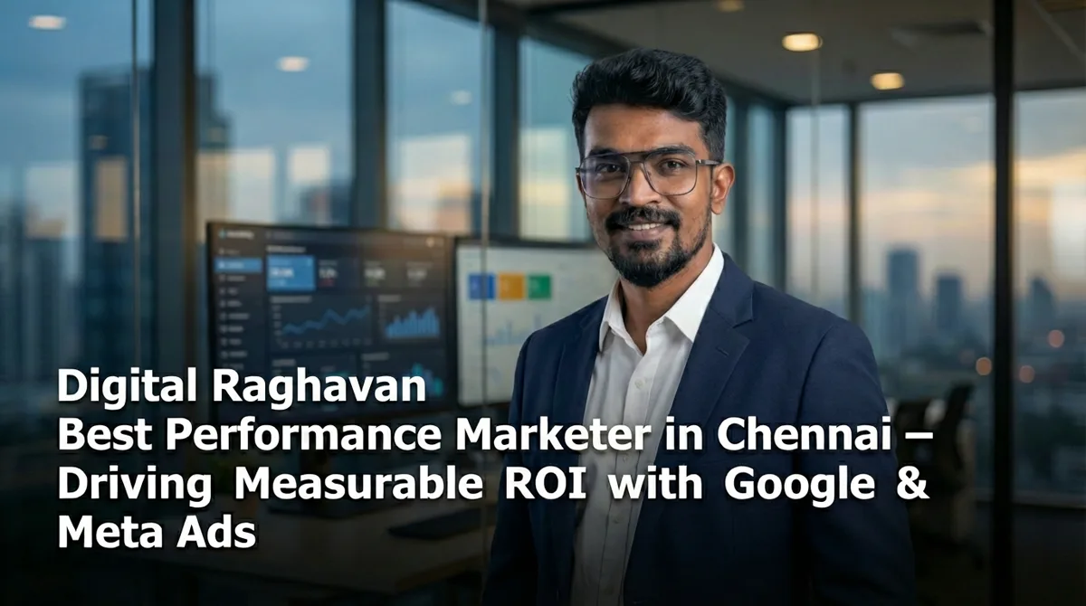 Digital Raghavan of AtherFlow reviewing Google Ads and Meta Ads return on ad spend for Chennai clients