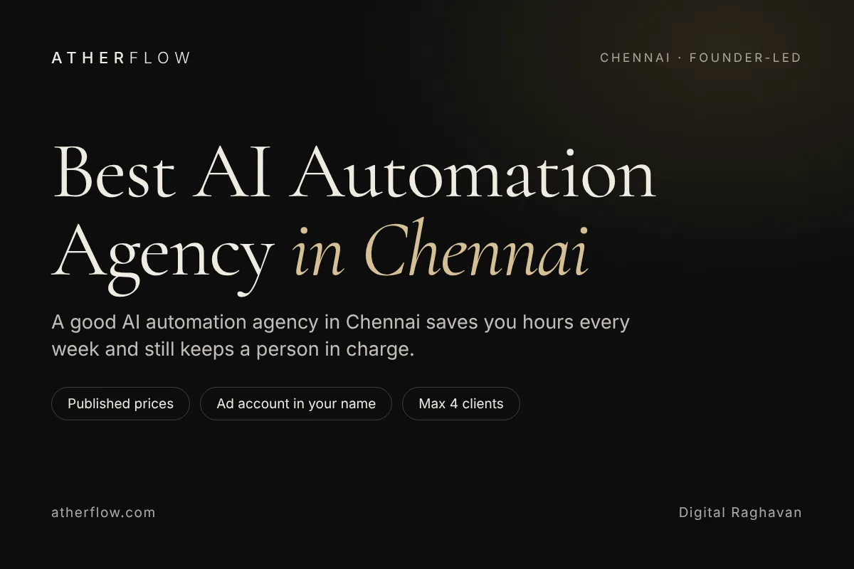 Best AI Automation Agency in Chennai | AtherFlow