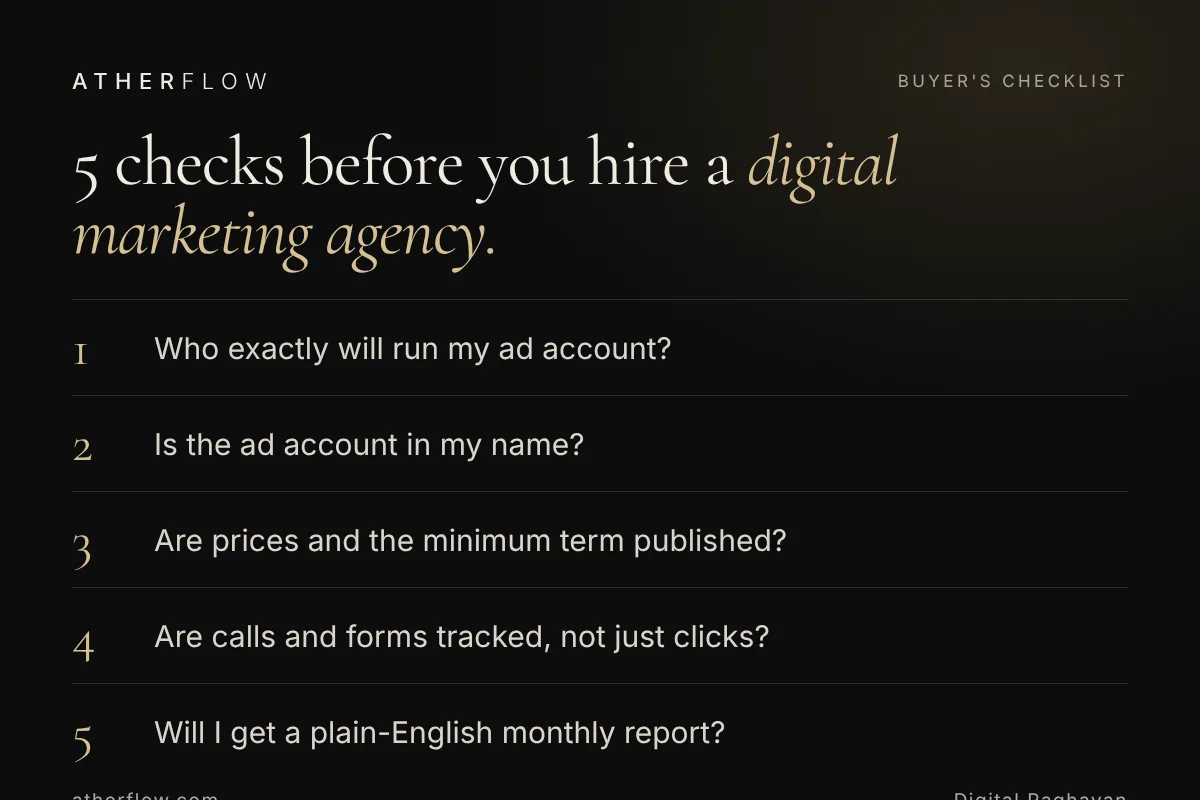 Checklist: how to choose a digital marketing agency in Chennai