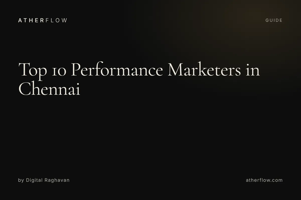 Top 10 performance marketers in Chennai: 2026 guide